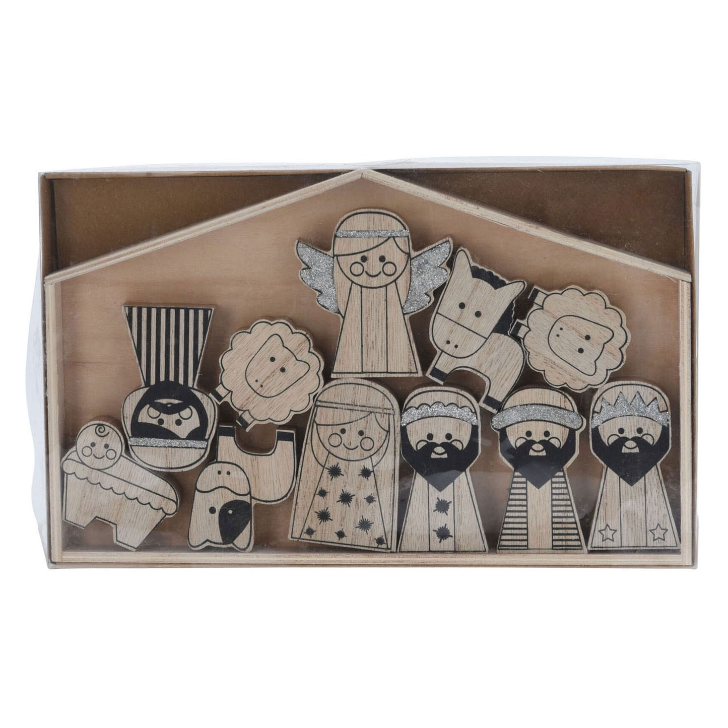 Kindergesellszene Holz, 11dlg.