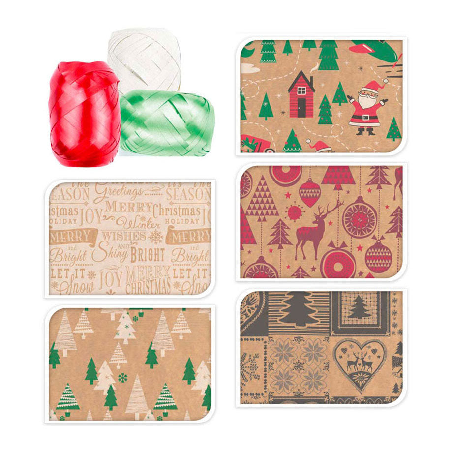 Verpackungspapier Set, 11 DLG.