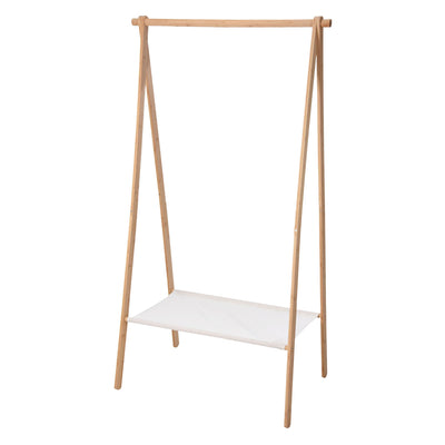 Bamboo mit Bekleidungsregal, 86x57x155 cm