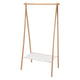 Bamboo mit Bekleidungsregal, 86x57x155 cm