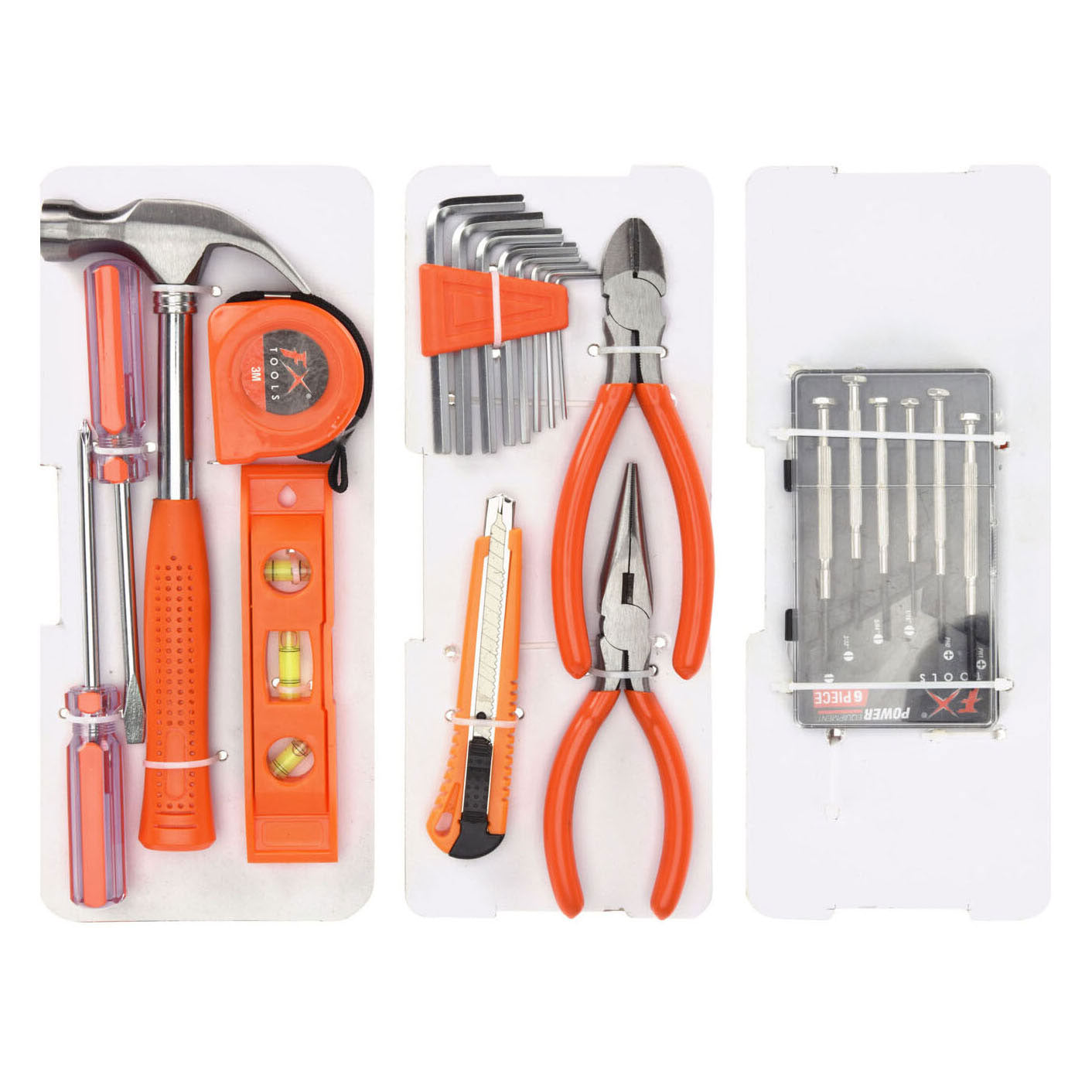 Kunststoff -Toolbox mit Inhalt, 23dlg.