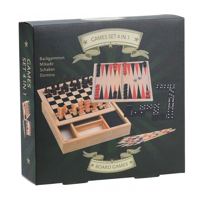 4-in1 Holzspielbox, 17 cm