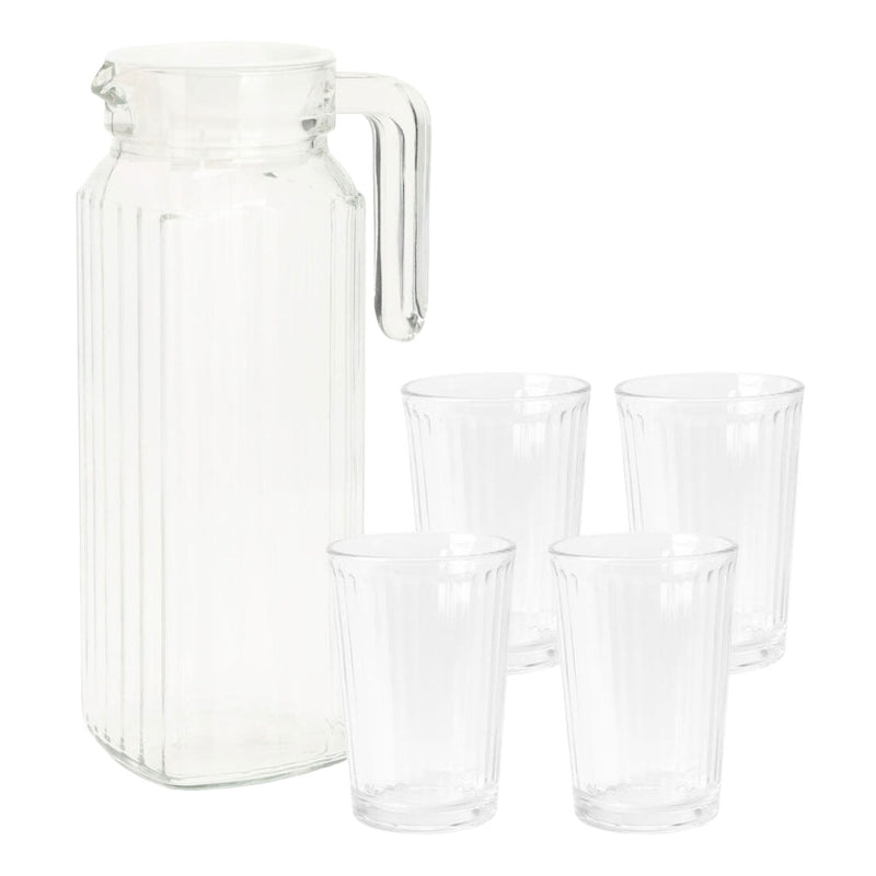 Trinkglas Set mit Krug, 5dlg.