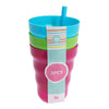 Tasse mit Stroh, 3st.