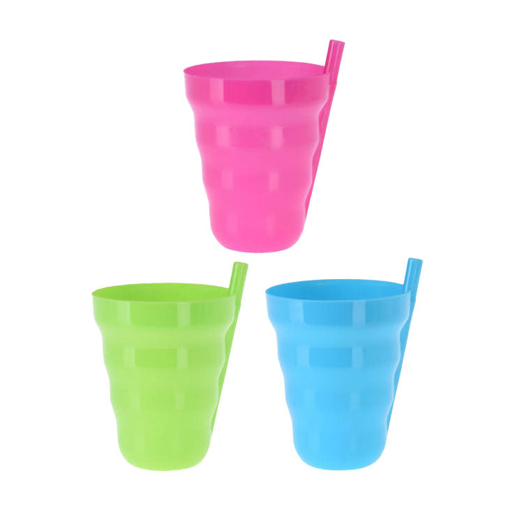 Tasse mit Stroh, 3st.