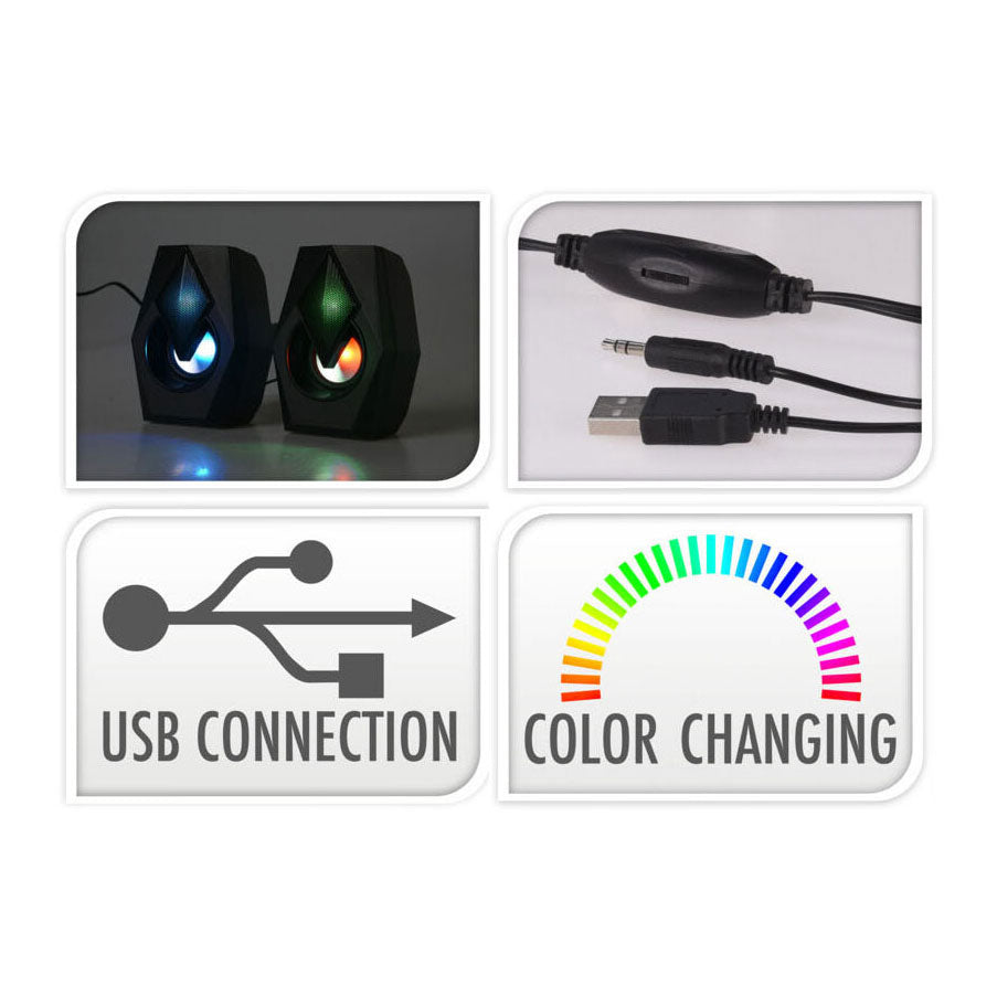 Farb -Changing -Gaming -Lautsprecher -Set, 2dlg.