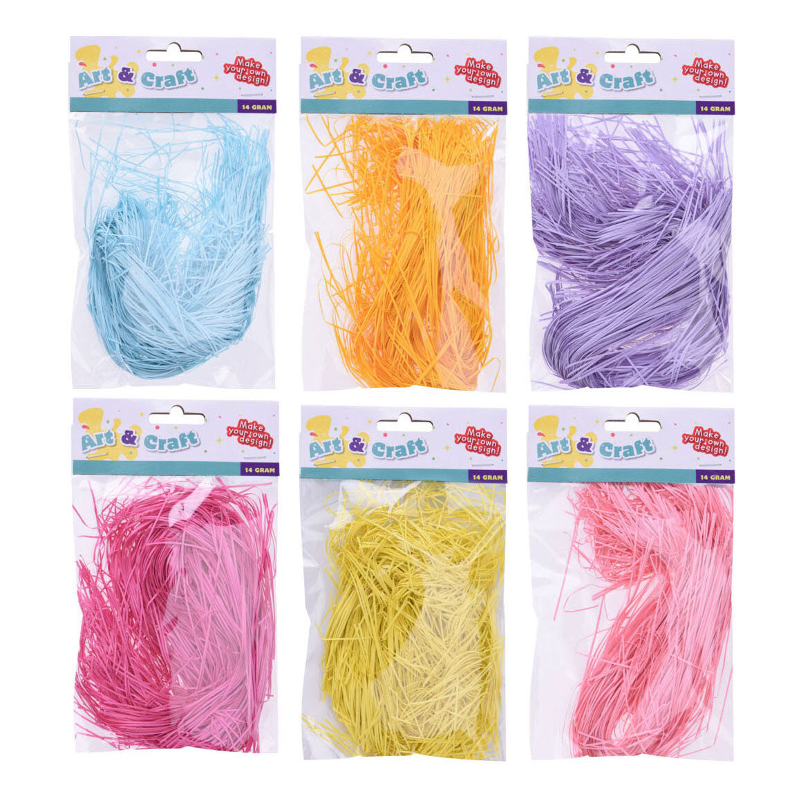 farbiges Raffia 14gr.