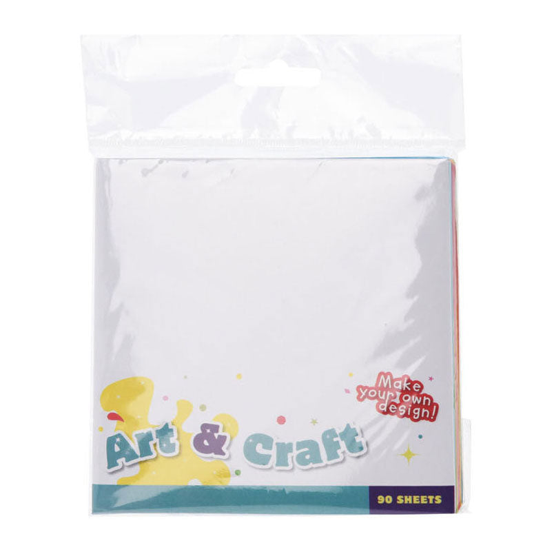 papierfarbenes Quadrat, 90 Blätter