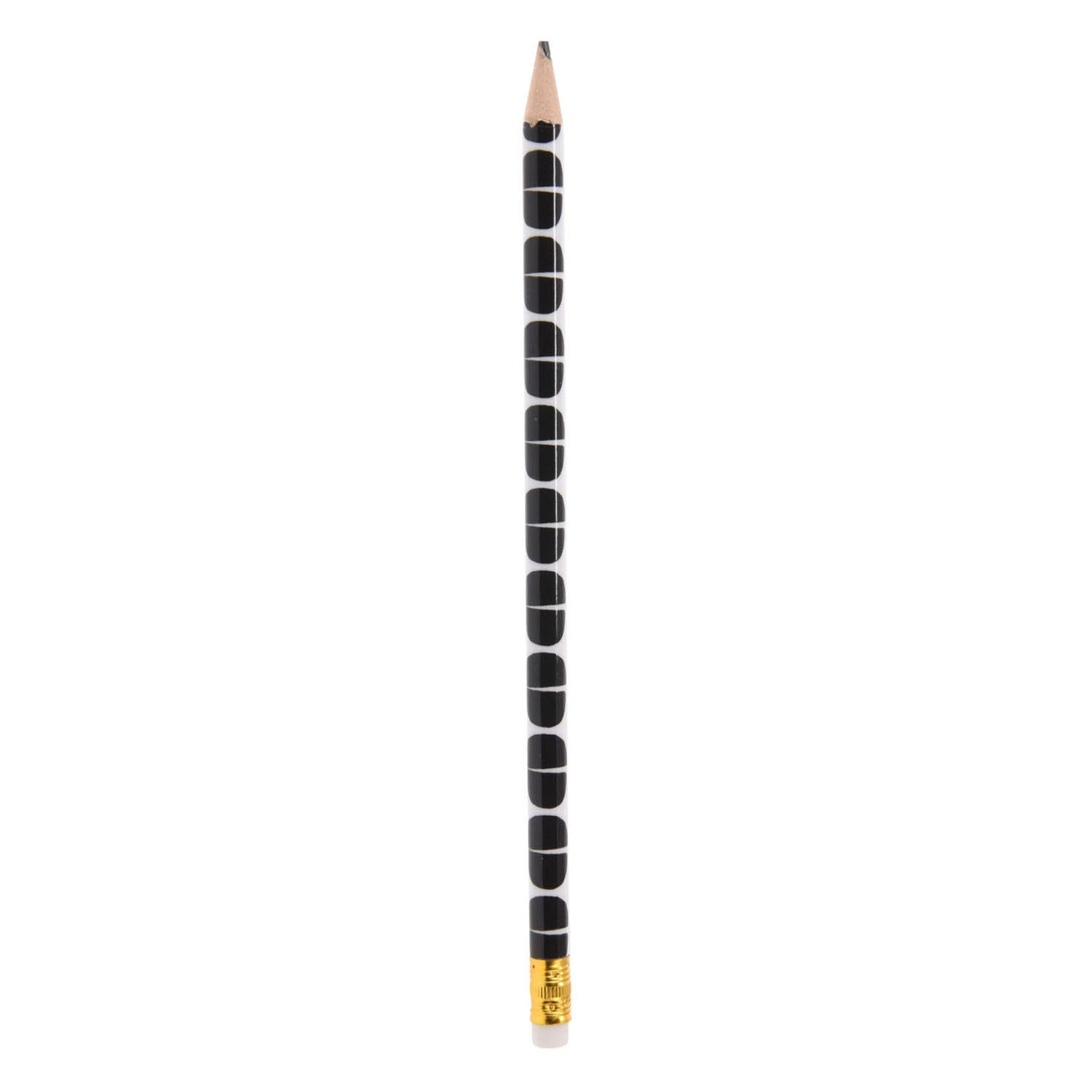 Graue Hb -Stifte schwarz weiß, 6st.
