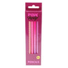 Graue Hb -Stifte rosa, 6st.