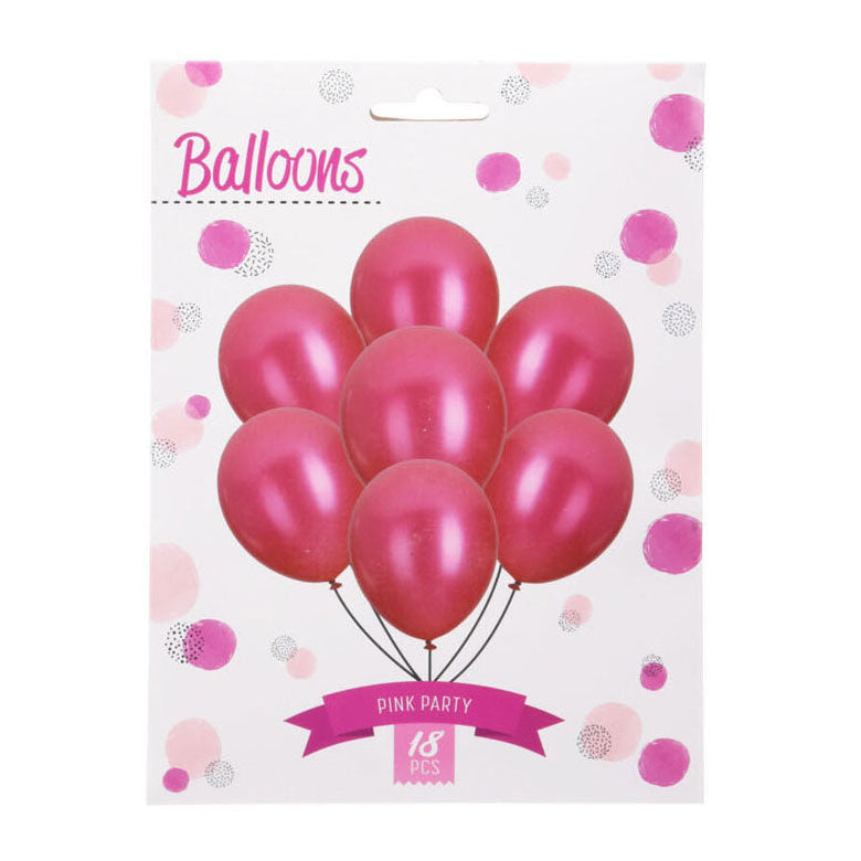 Luftballons Pink, 18st.