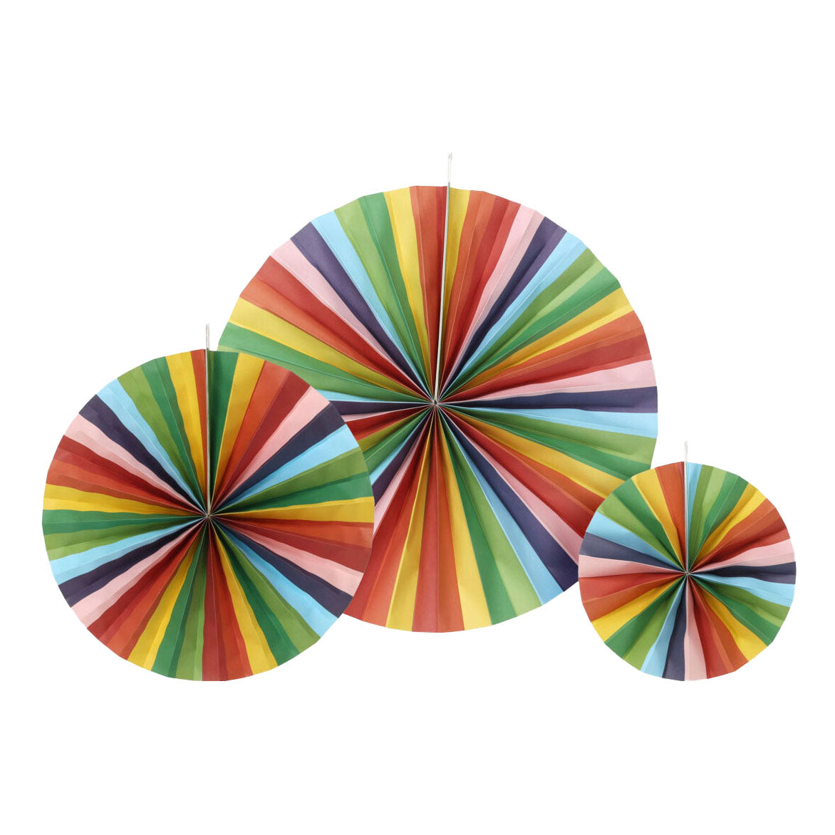 Lüfterpapier Multi -Farben, 3 -Set von 3
