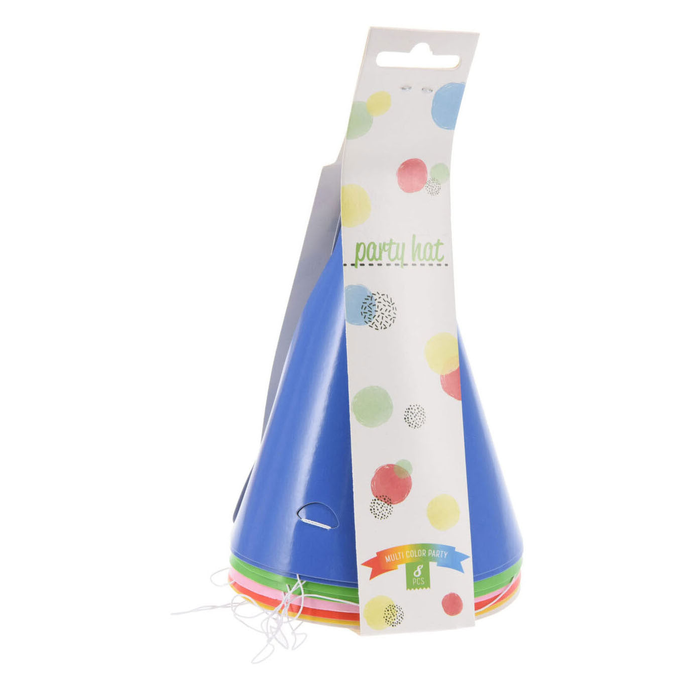 Partyhutpapierfarbe, 8st.