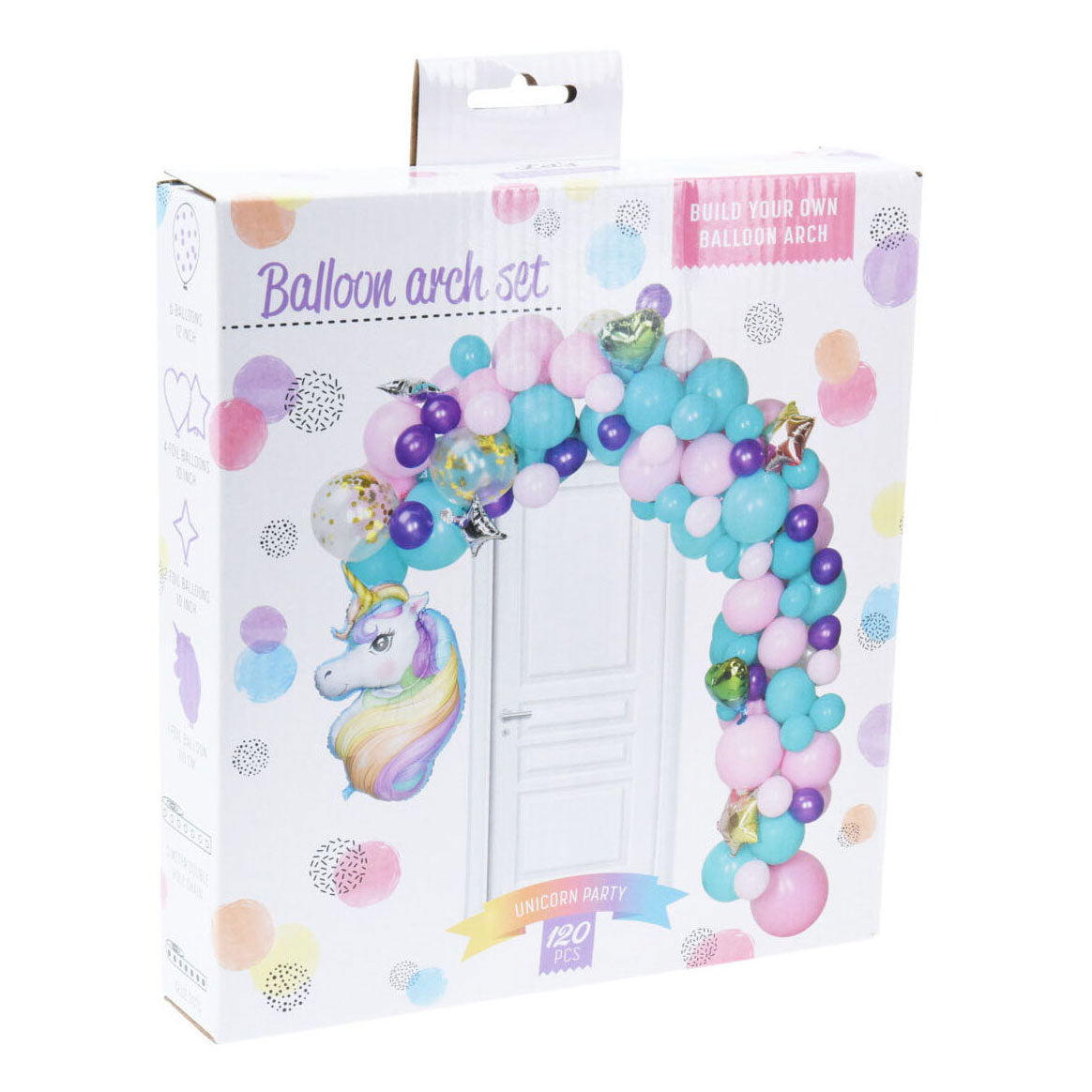 Bauen Sie Ihr eigenes Ballonbogen, das Unicorn, 120DLG, eingerichtet.