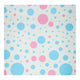 Geschenkpapier blaue rosa Punkte, 4mtr.