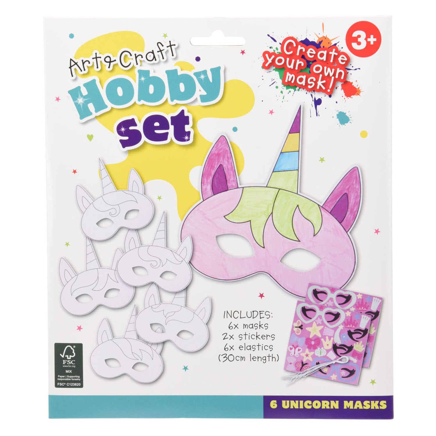 Machen Sie Einhornmasken, Set von 6