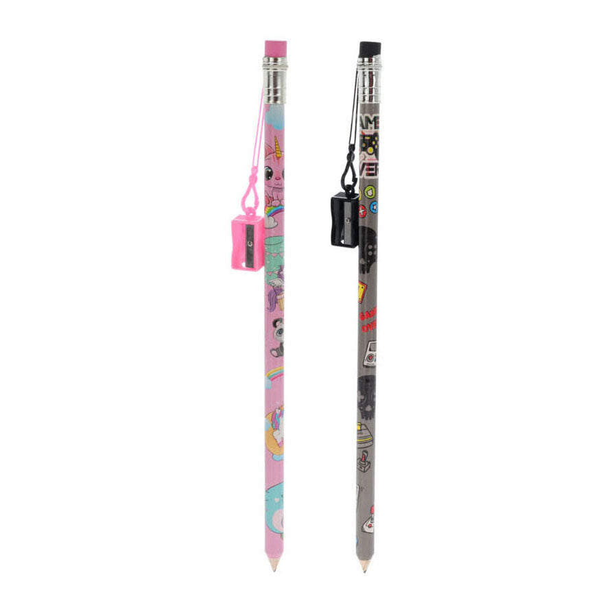 Bleistift mit Kaugummi
