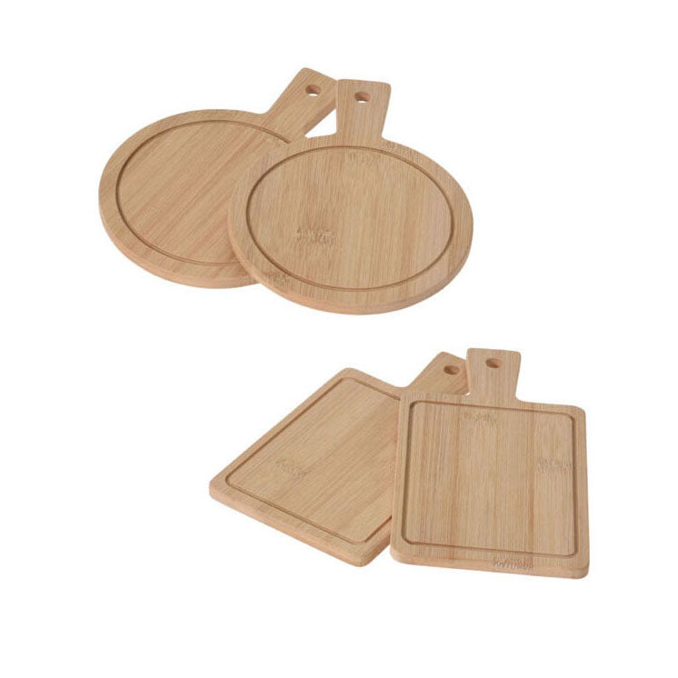 Servierbrett Bambus, 2 Set von 2