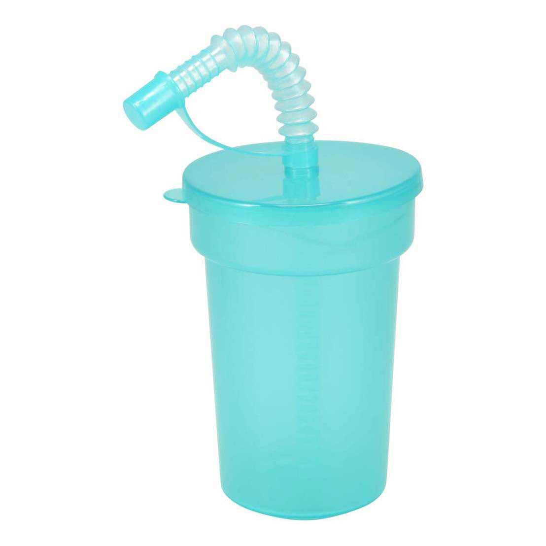 Farbige Trinkbecher mit Strohhalm, 6-tlg.