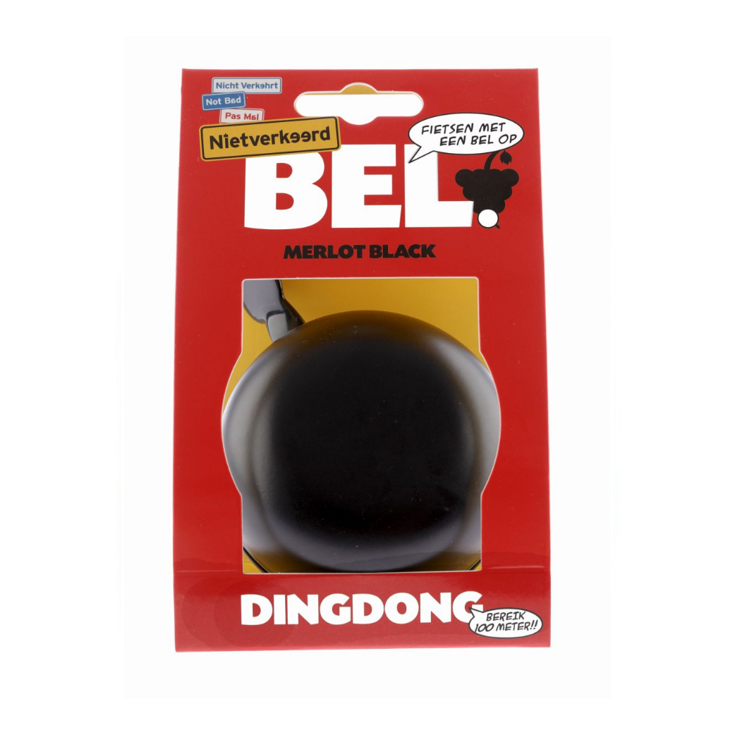 Fahrradklingel ding-dong Stahl 80 mm schwarz