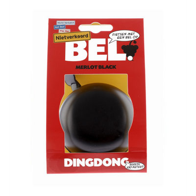 Fahrradklingel ding-dong Stahl 80 mm schwarz