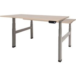 Schaffenburg Schreibtisch Schaffenburg 160x80 Dextro Plus Lindberg Eiche 25mm-Aluminium