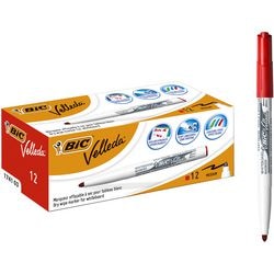 Whiteboard-Marker Bic 1741 Velleda Kunststoffhalter breit 1-4 mm rot rund