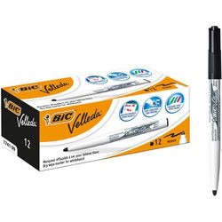 Whiteboardmarker BIC 1741 Velleda Kunststoffhalter breit 1,4 mm schwarz rund