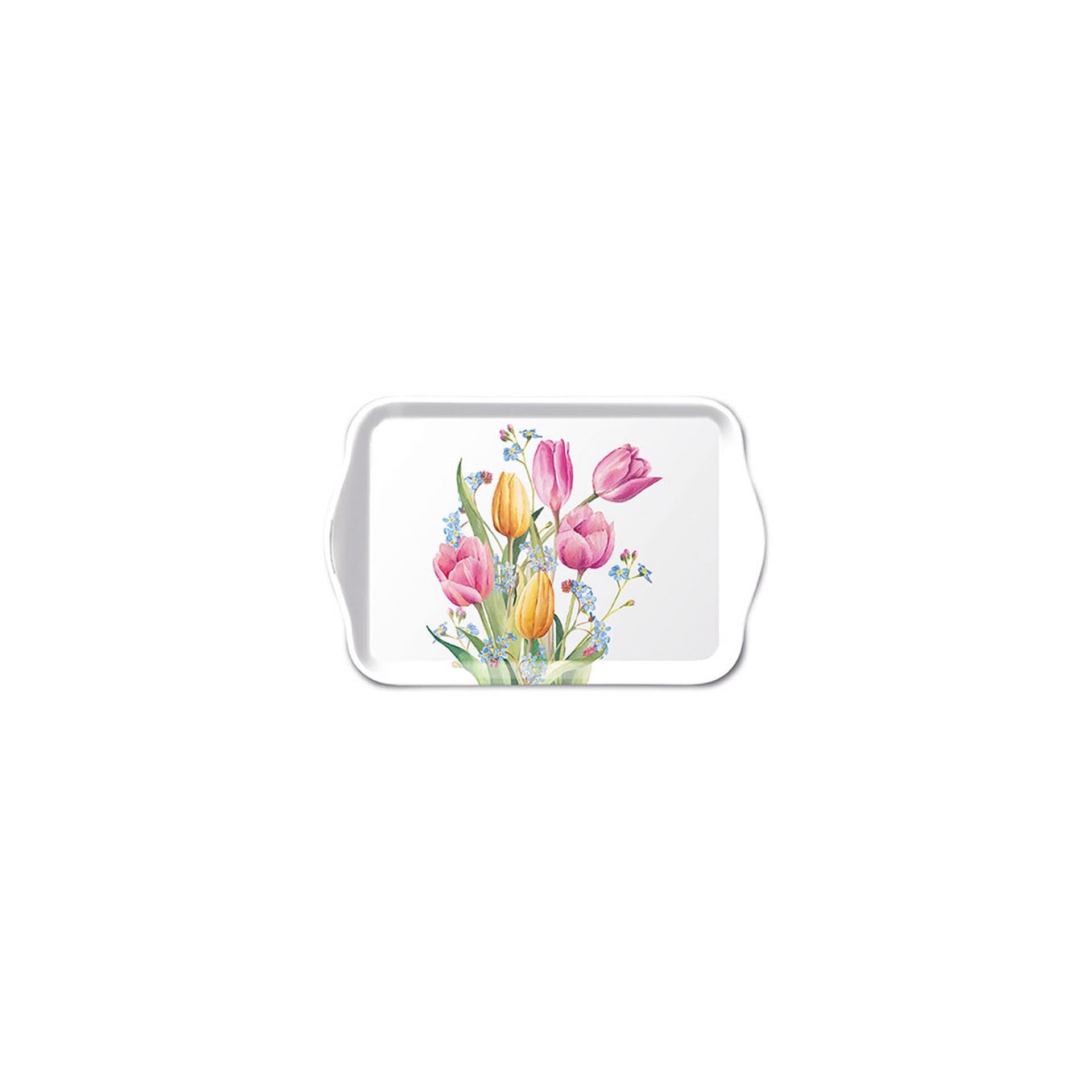 Ambiente Tablett Tulpenstrauß 13x21cm