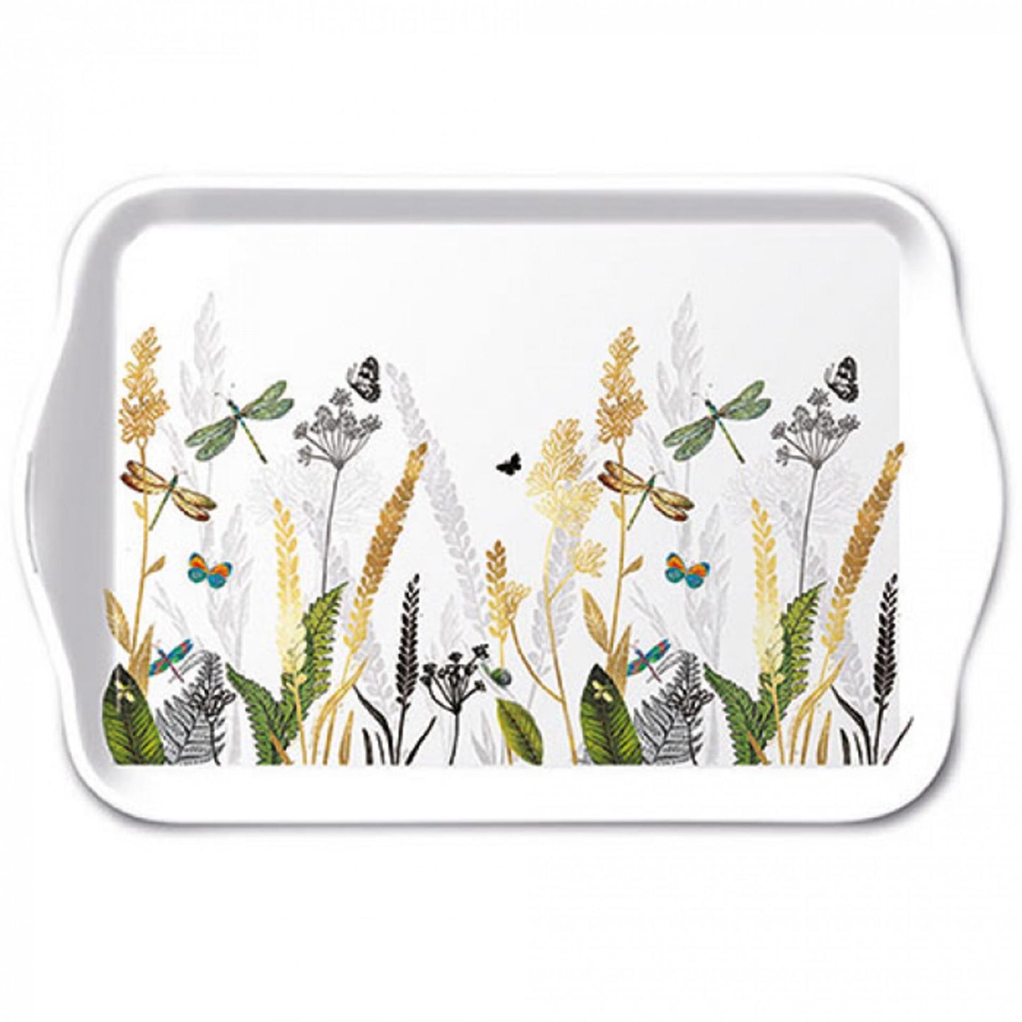 Ambiente Tablett Zierblumen 13x21cm