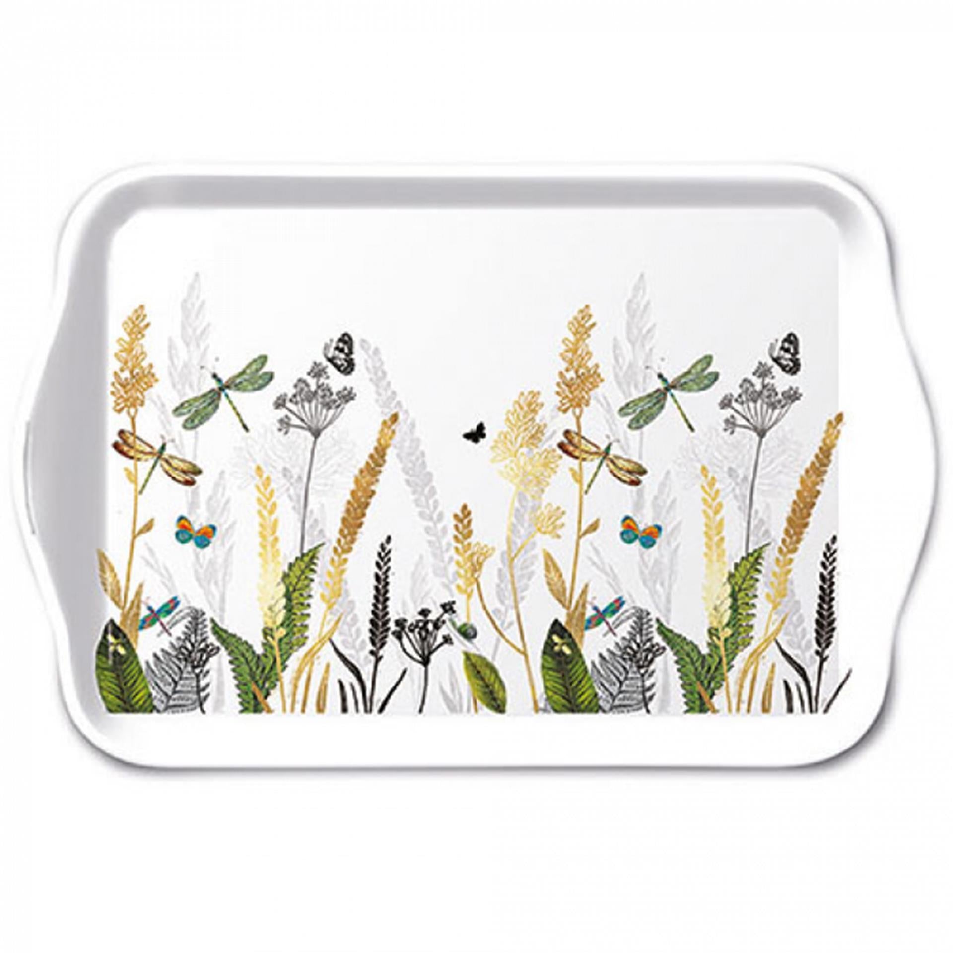 Ambiente Tablett Zierblumen 13x21cm
