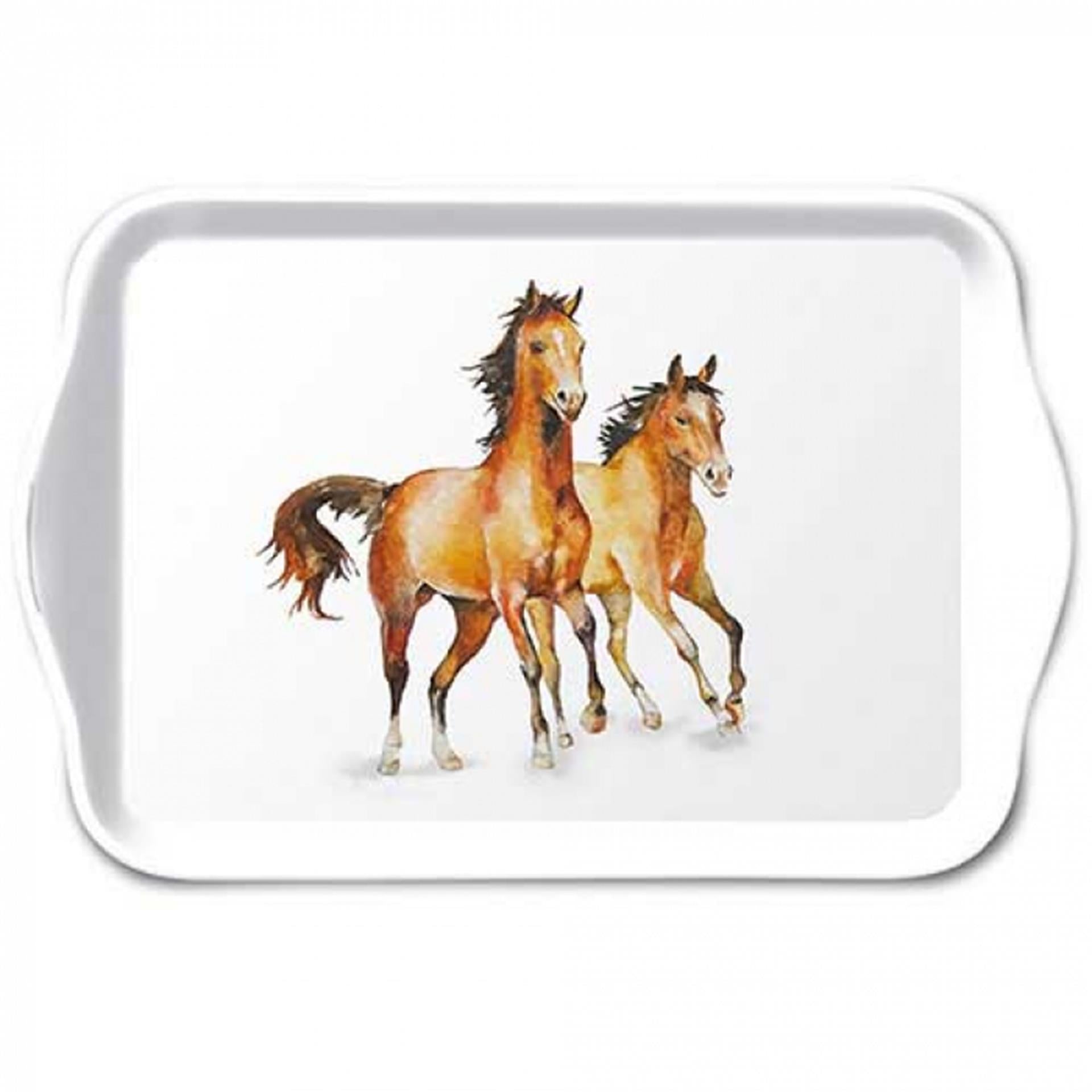 Ambiente Tablett 13x21cm Wildpferde