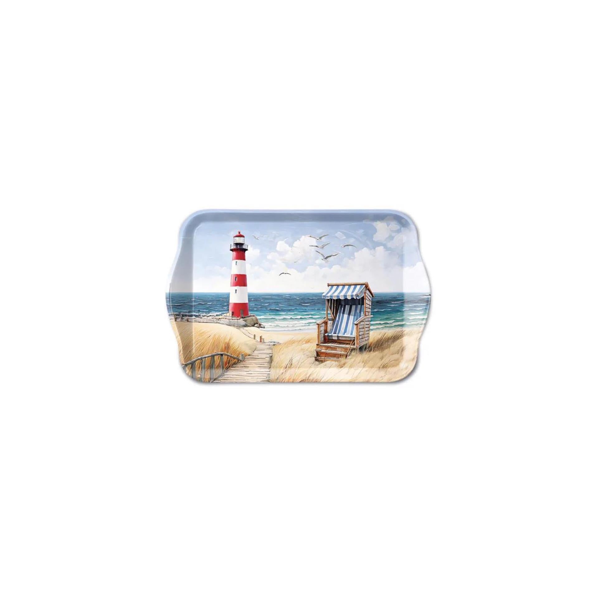 Ambiente Tablett Melamin 13x21 Strandspaziergang