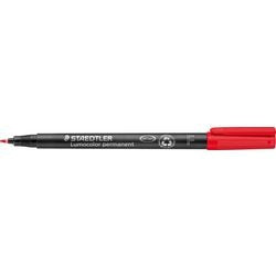 Permanentmarker Staedtler Lumocolor 318-2 mittel 0,6m rot wasserlöslich 10 Stk