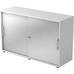 Bach Schiebetürschrank Hammerer 2FH Silber, Weiß