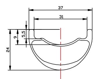 Shimano Inspire Hinterrad Inspire BR Boost 28 Stunden 31 mm 12 Gänge