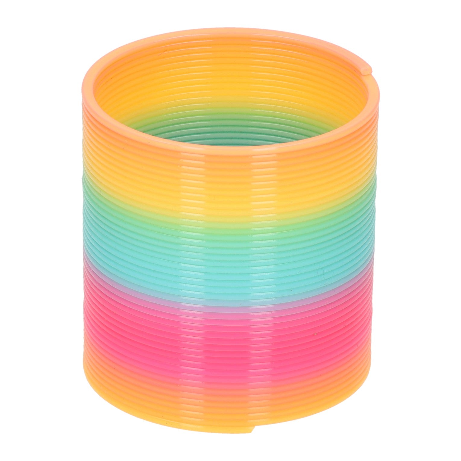 Treppenfeder in Regenbogenfarben – 9,5 x 10,5 cm