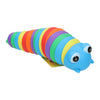 Spielzeugraupe in Regenbogenfarben – 18 cm