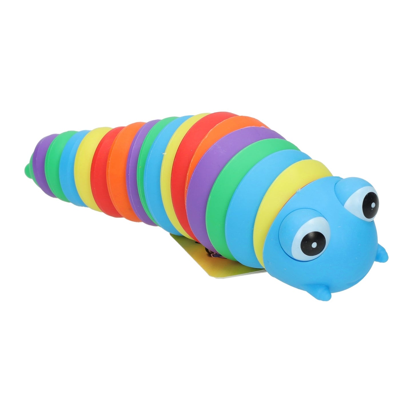 Spielzeugraupe in Regenbogenfarben – 18 cm