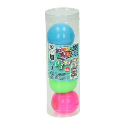 Quetschbälle in Neonfarbe - 4 Stk.