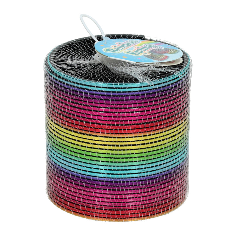 Treppenfeder in Regenbogenfarben – 10 cm