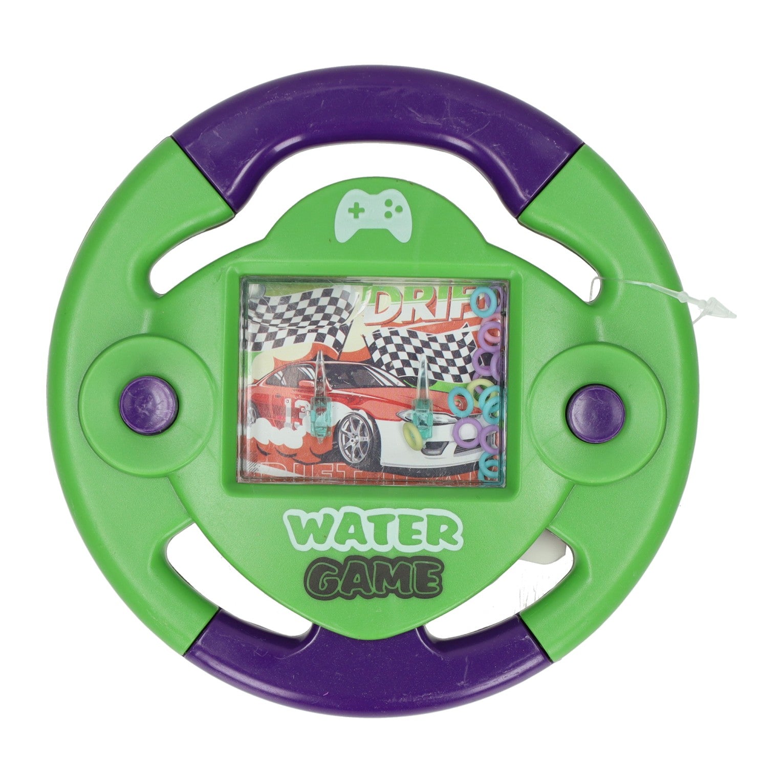 Geduldsspiel mit Wasser in Form eines Lenkrads