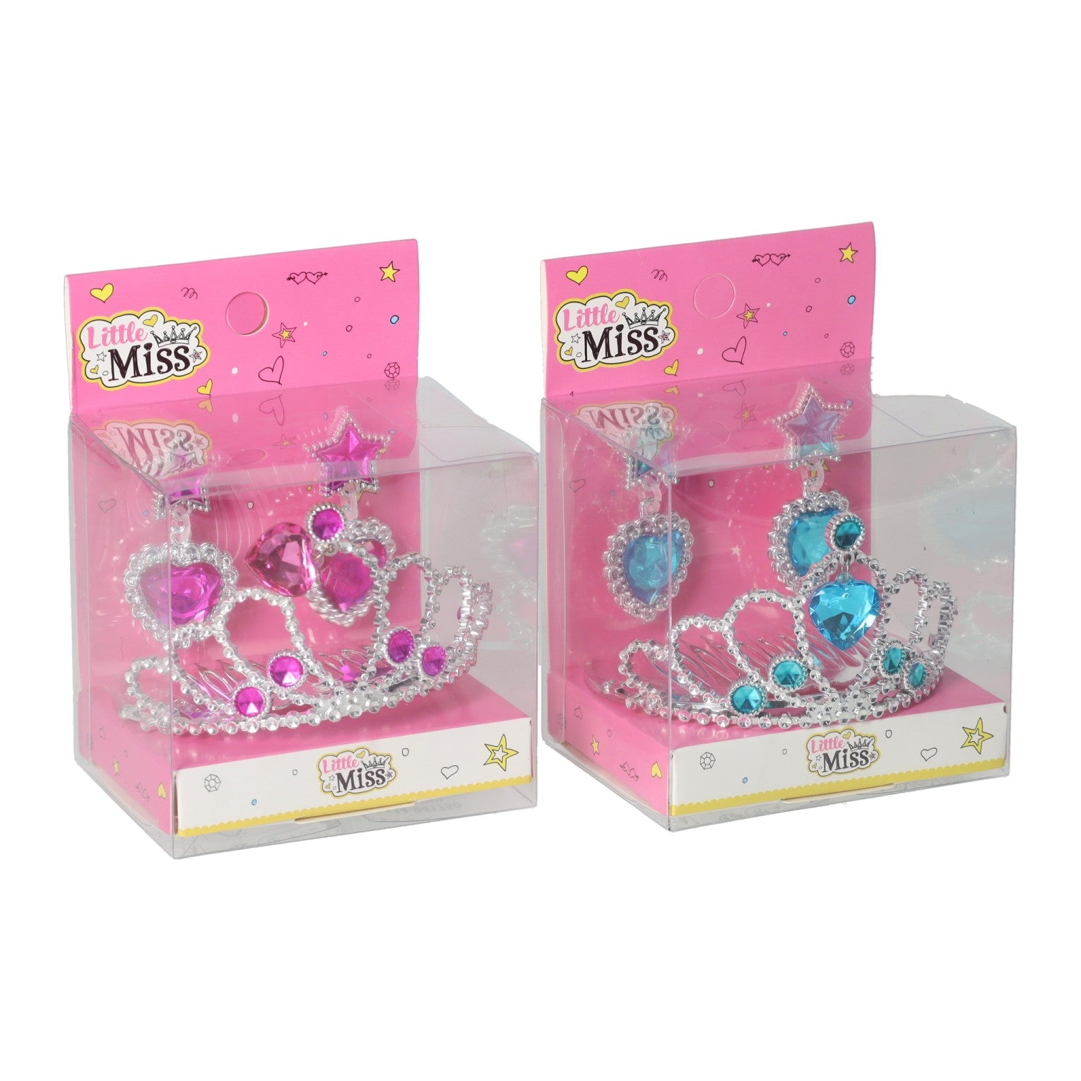 Prinzessin-Accessoire-Set, Tiara und Ohrringe