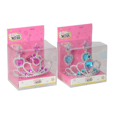 Prinzessin-Accessoire-Set, Tiara und Ohrringe