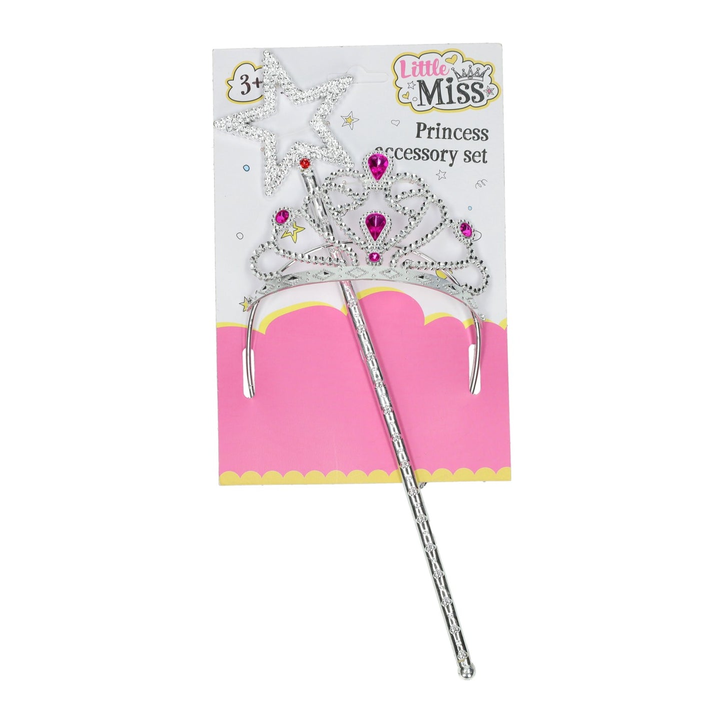 Prinzessinnen-Zubehörset mit Tiara und Zauberstab