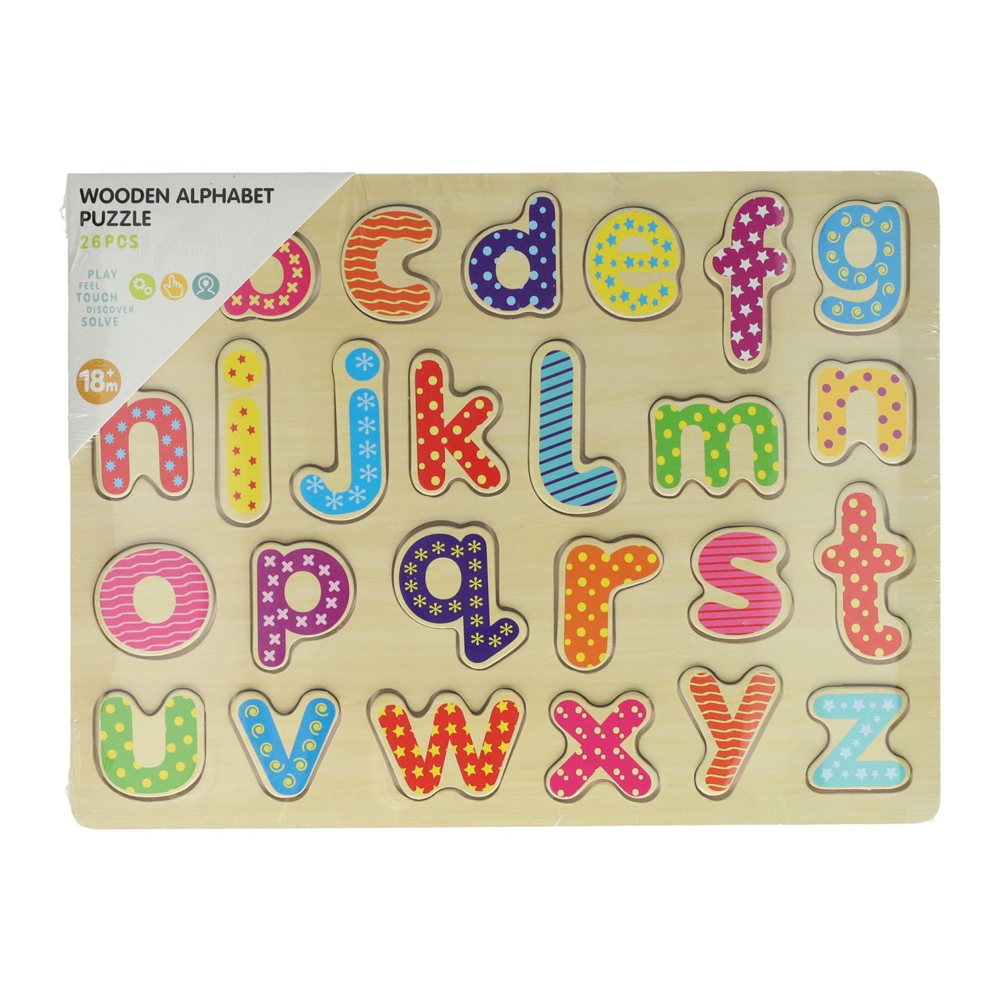 Alphabet-Puzzle aus Holz - 26 Teile.