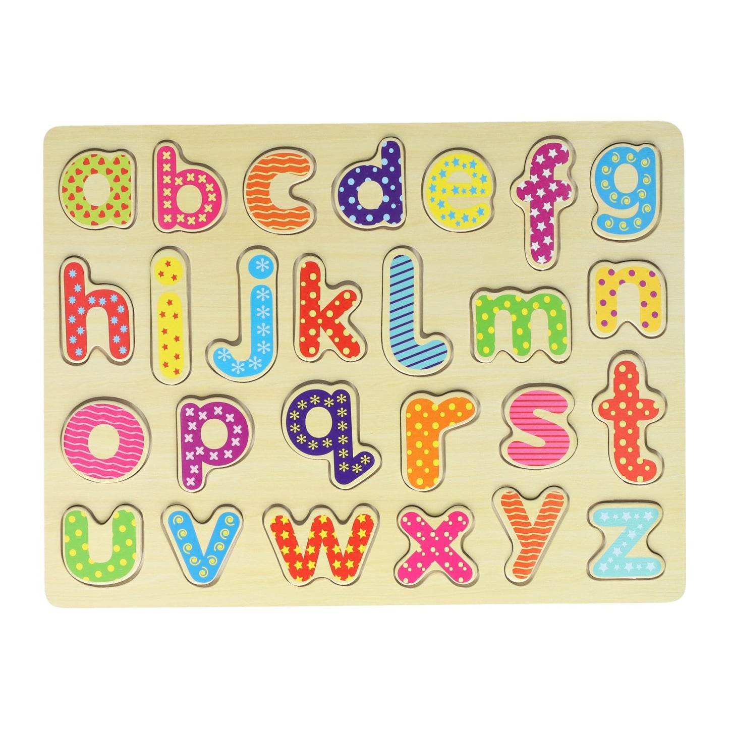 Alphabet-Puzzle aus Holz - 26 Teile.