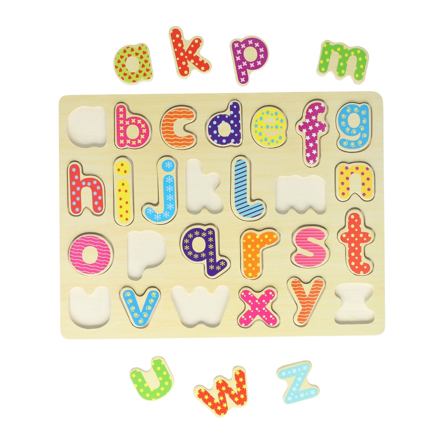Alphabet-Puzzle aus Holz - 26 Teile.