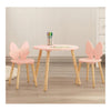 Holztischset mit 2 Stühlen Schmetterling - rosa