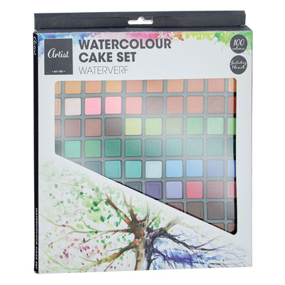 Aquarell-Set mit 100 Farben – inklusive Pinsel